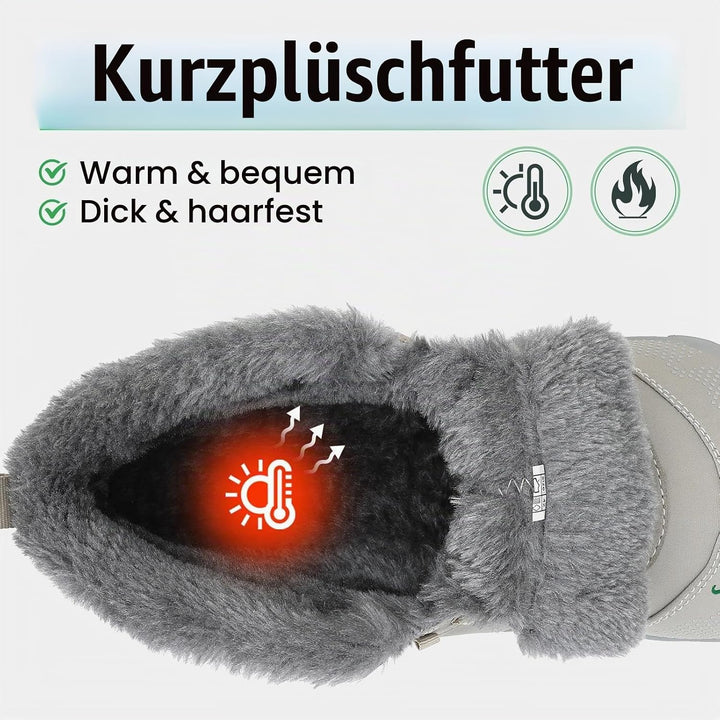 SAGUARO Barfussschuhe Gefüttert Herren Winterschuhe Damen Warm Winterstiefel 37 EU Weiss, 37 EU Weis
