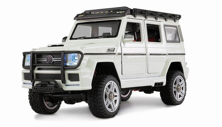 Amewi BRX24 Metall Scale RC Crawler ferngesteuertes Auto 4WD 1:24 RTR weiss, Weiss