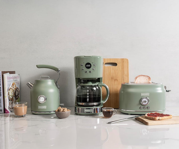 HADEN Dorset Kaffemaschine Cedar 1.8 l, Zederngrün