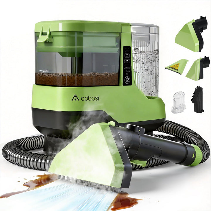AAOBOSI Dampfreiniger und Polsterreiniger, 1800W, Sprachansage, Sofa/Auto Medium, Medium
