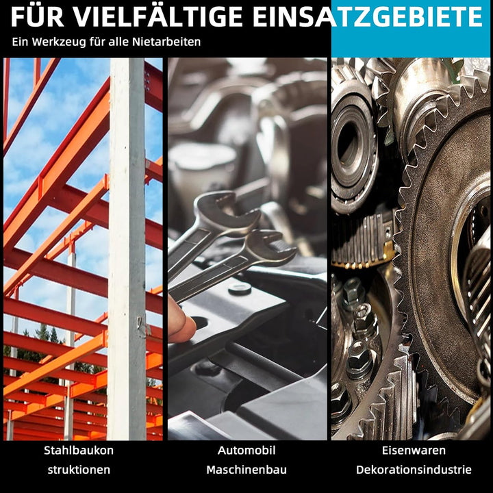 Bürstenlose Akku Nietzange mit LED-Licht, Kompatibel mit Makita 18V Li-Ion Akkus | Ideal für Baustel
