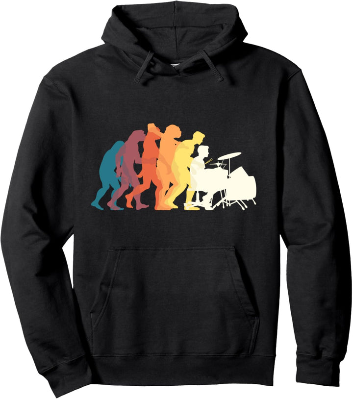 Schlagzeug Spieler Geschenk Evolution Pullover Hoodie