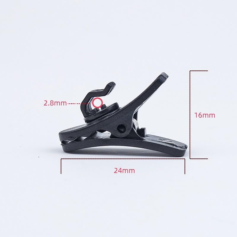 Lavalier-Mikrofon-Kabel-Clips, Ersatz-Lavalier-Ansteckmikrofon-Clip, Kragenklemme für tragbares Mikr