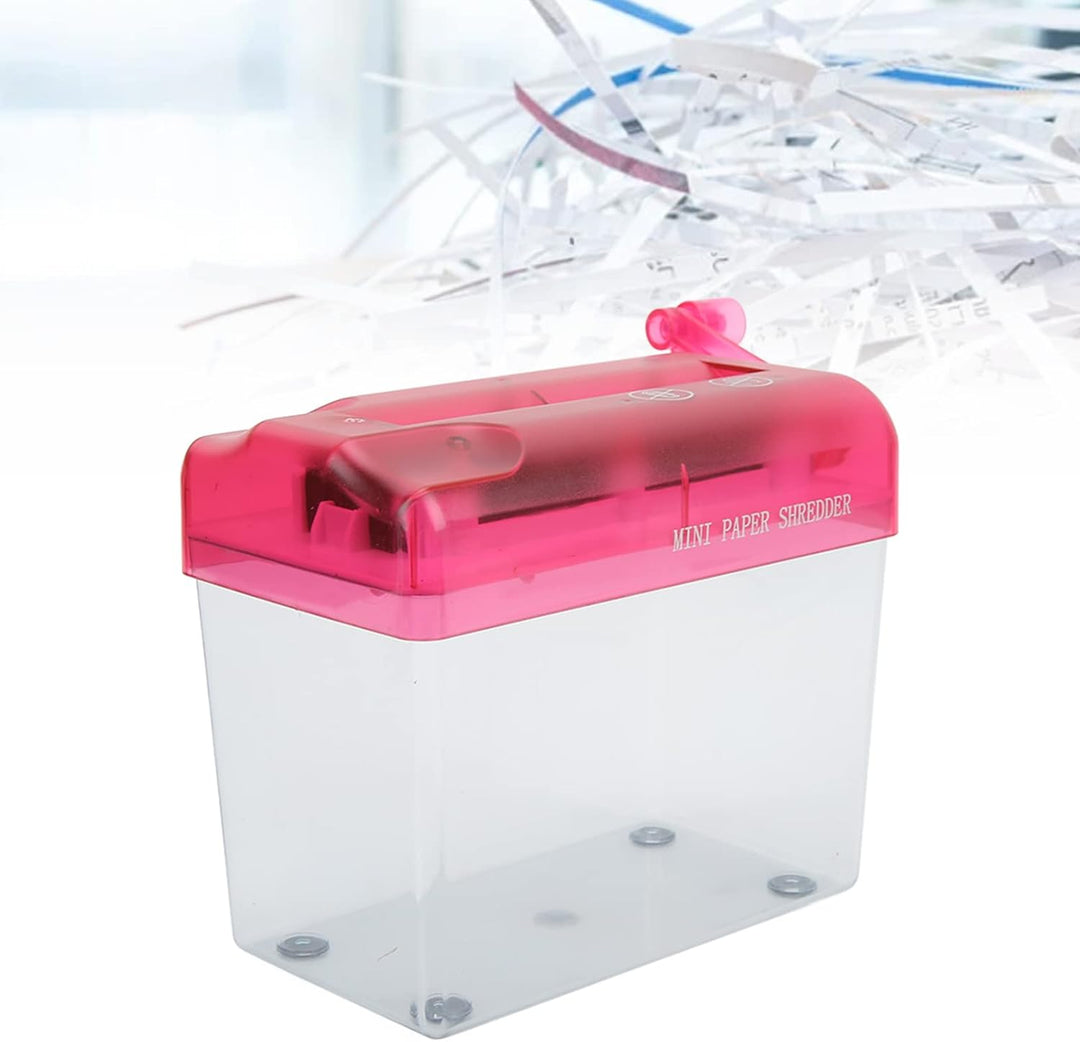 Mini-Aktenvernichter, stummes, rutschfestes Design, ABS-Material, manueller Aktenvernichter für Büro