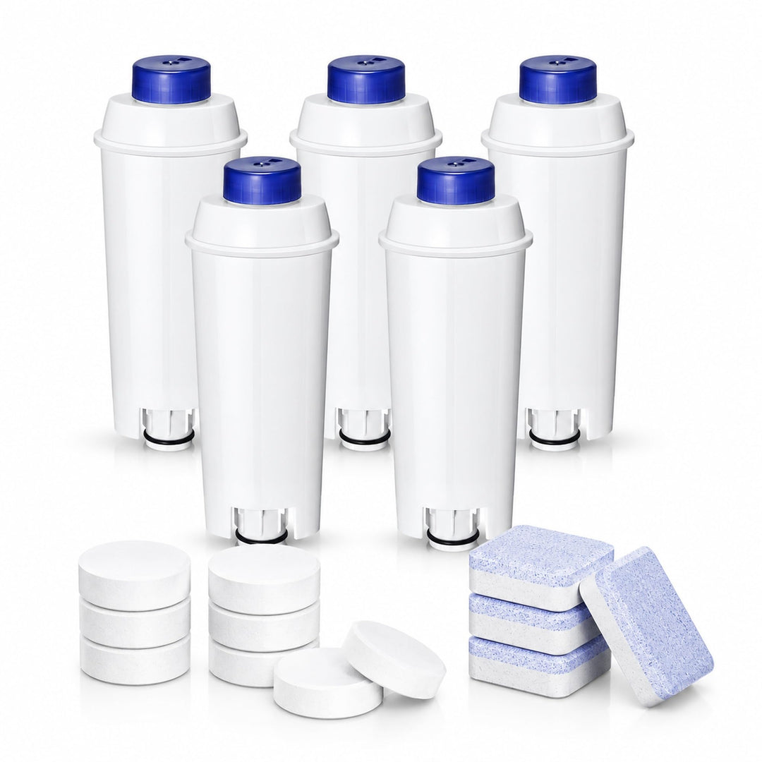 Filswa Kaffee Wasserfilter Set Ersatz für Delonghi Wasserfilter (DLSC002)