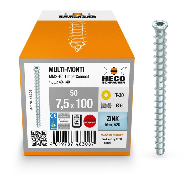 HECO MULTI-MONTI 7,5, 7.5 x 100 mm Anker, Anker