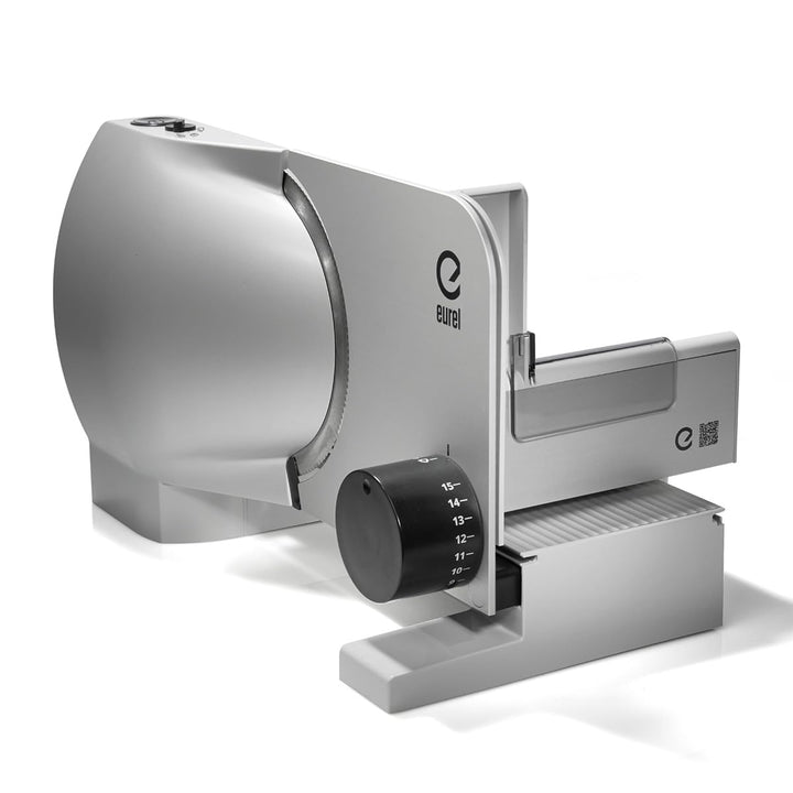 EUREL RS74 Elektrischer Allesschneider, Grösse Metallschneidfläche, Einstellen der Messergeschwindig