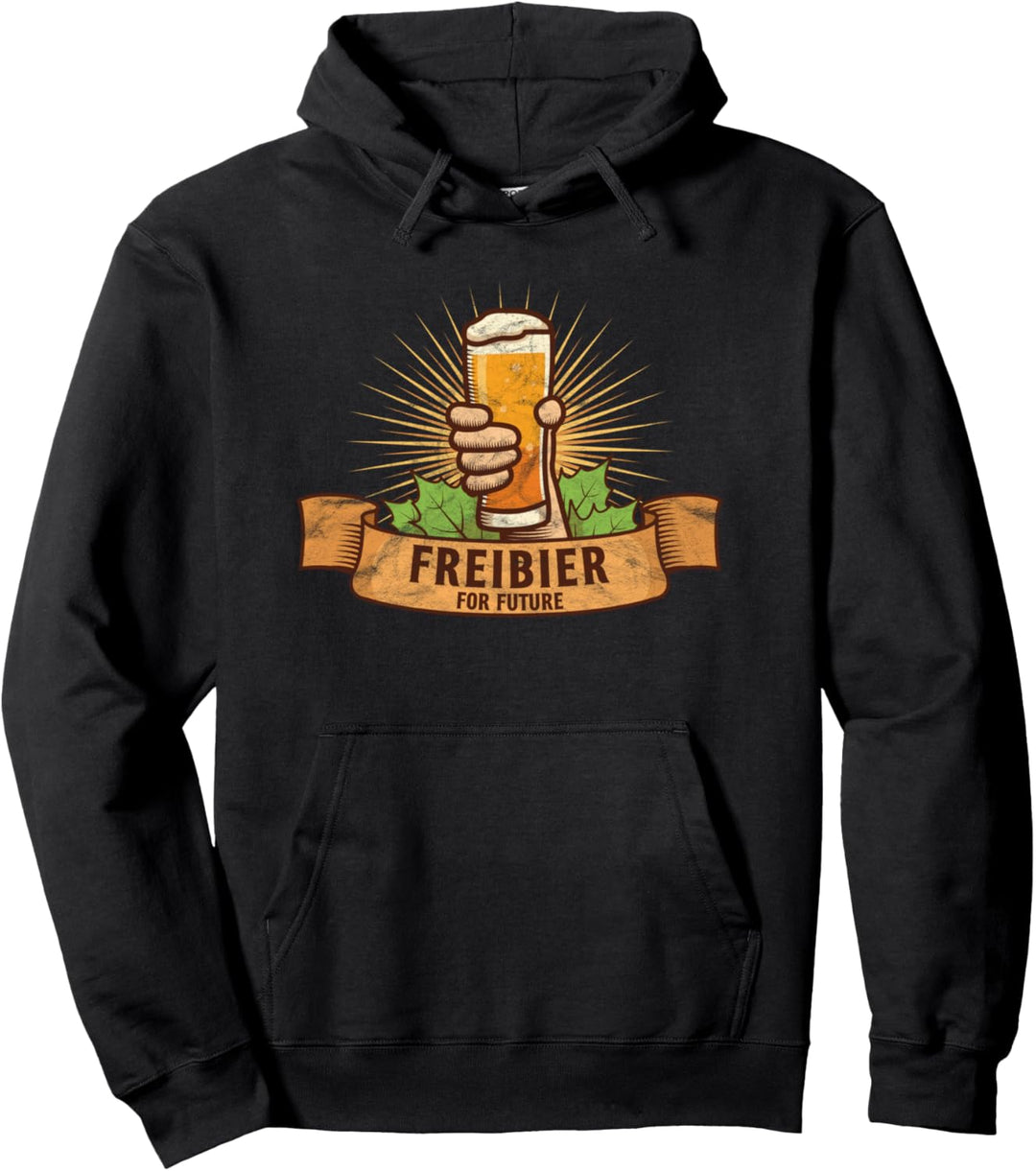 Freibier For Future Lustiges Oktoberfest Friday Bier Sprüche Pullover Hoodie
