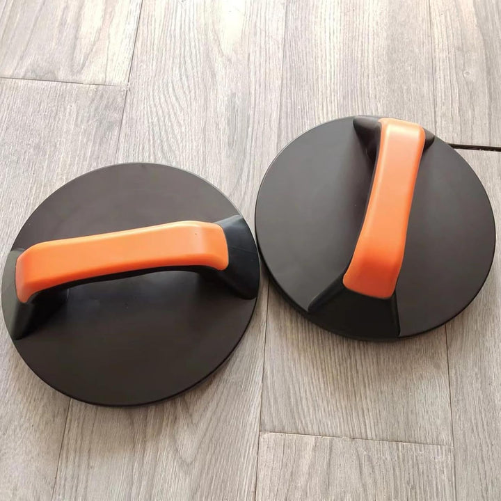 Strength Training Pushup Stands, 2X Exercise Roller Wheels with Rotating Handles, 7.87x3.15 Inches,