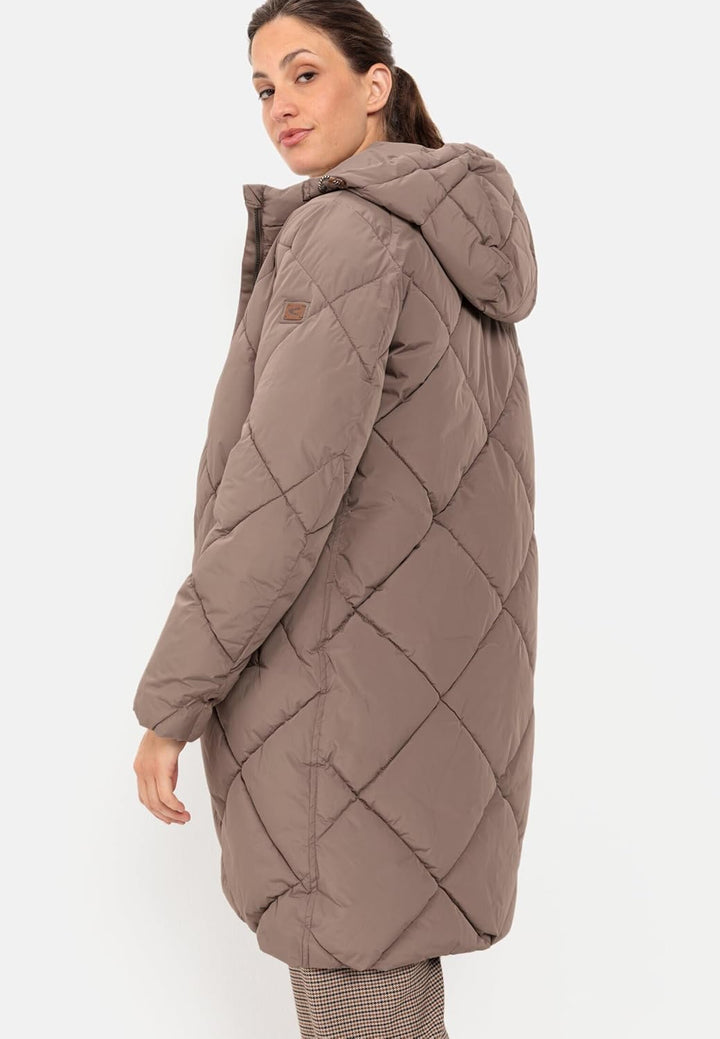 camel active Damen Steppmantel aus recyceltem Polyester Braun womenswear-46