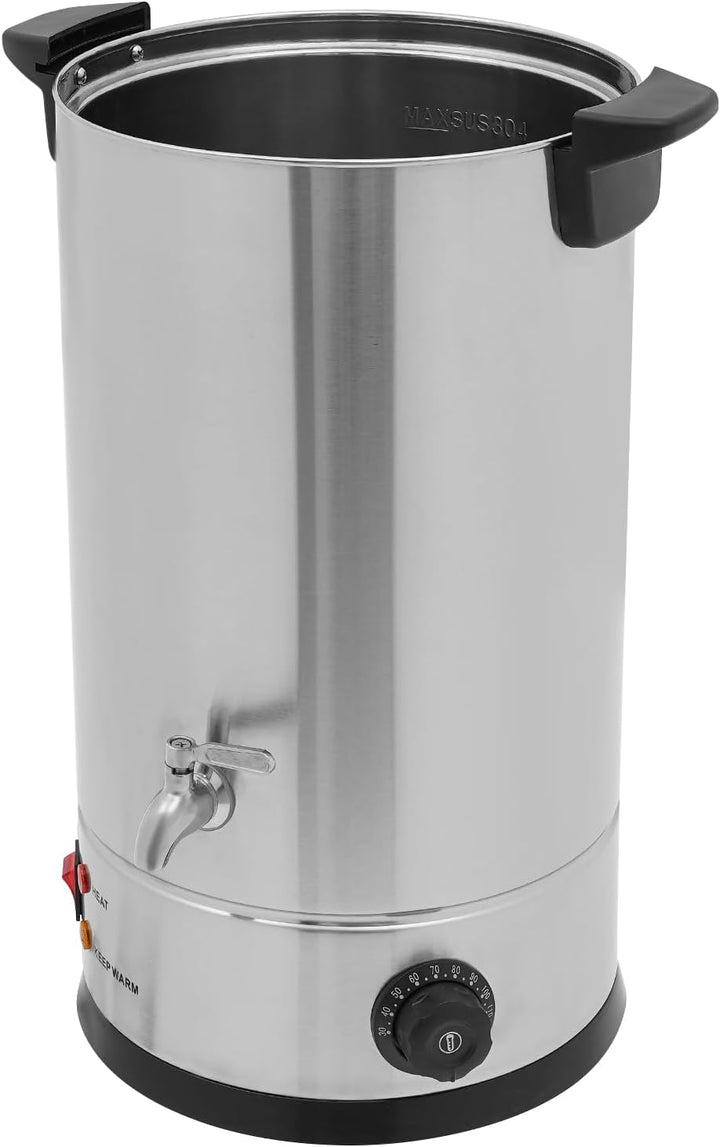 Elektrischer Wachsschmelzofen 15L Wachsschmelzer für Kerzen Silber, Silber