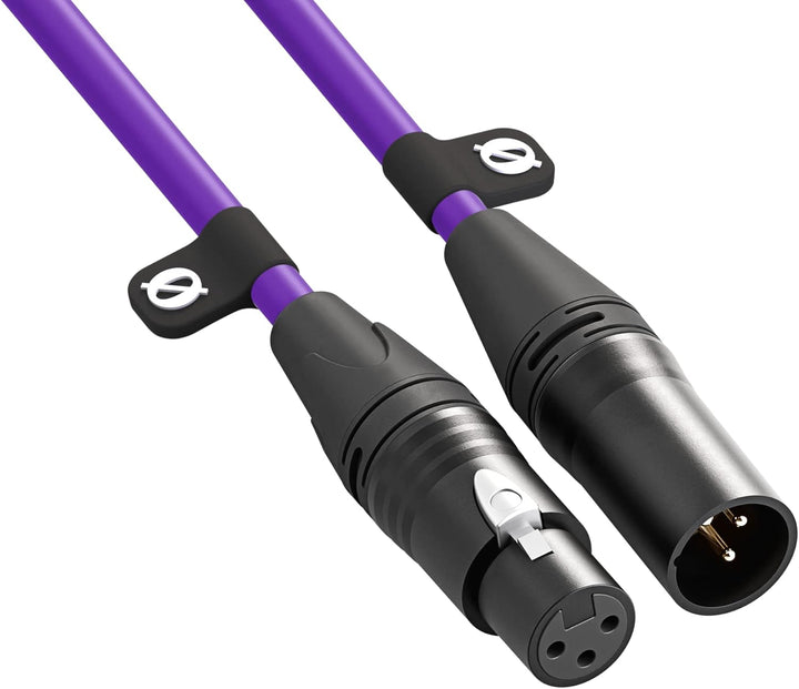 RØDE XLR-3 Hochwertiges XLR-Kabel (3 m, lila) XLR-3 lila, XLR-3 lila