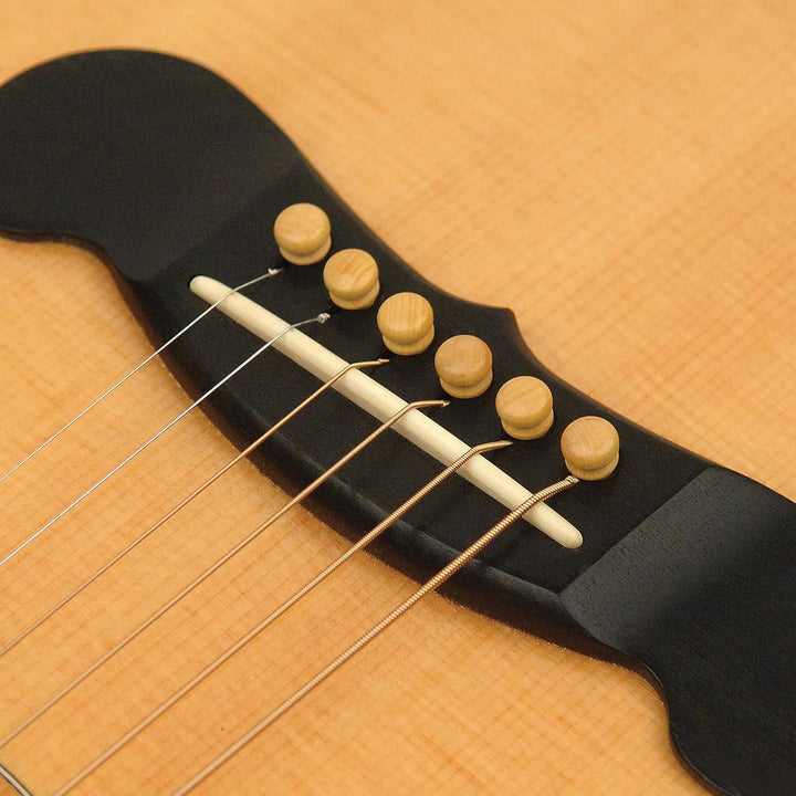 Planet Waves PWSP6 7 Buchsbaum Brückenpins + Buchsbaum Endpin Boxwood-Brücke, Boxwood-Brücke