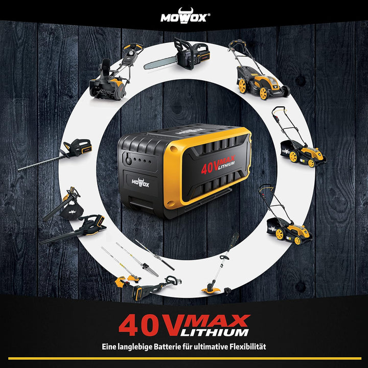 Mowox® BA 151 Lithium Batterie 40V - 2,5Ah - Ersatzakku kompatibel mit allen Mowox® 40 V-Geräten
