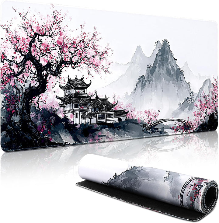 Mauspad XXL, Grosses Mouspad 900x400mm, Gaming Mausepad Improved Precision and Speed, Mousepad mit V