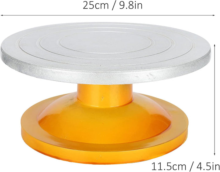 25cm Töpferscheiben Plattenspieler, Heavy Duty Metallkonstruktion Bildhauerrad Manuelles Schnitzrad
