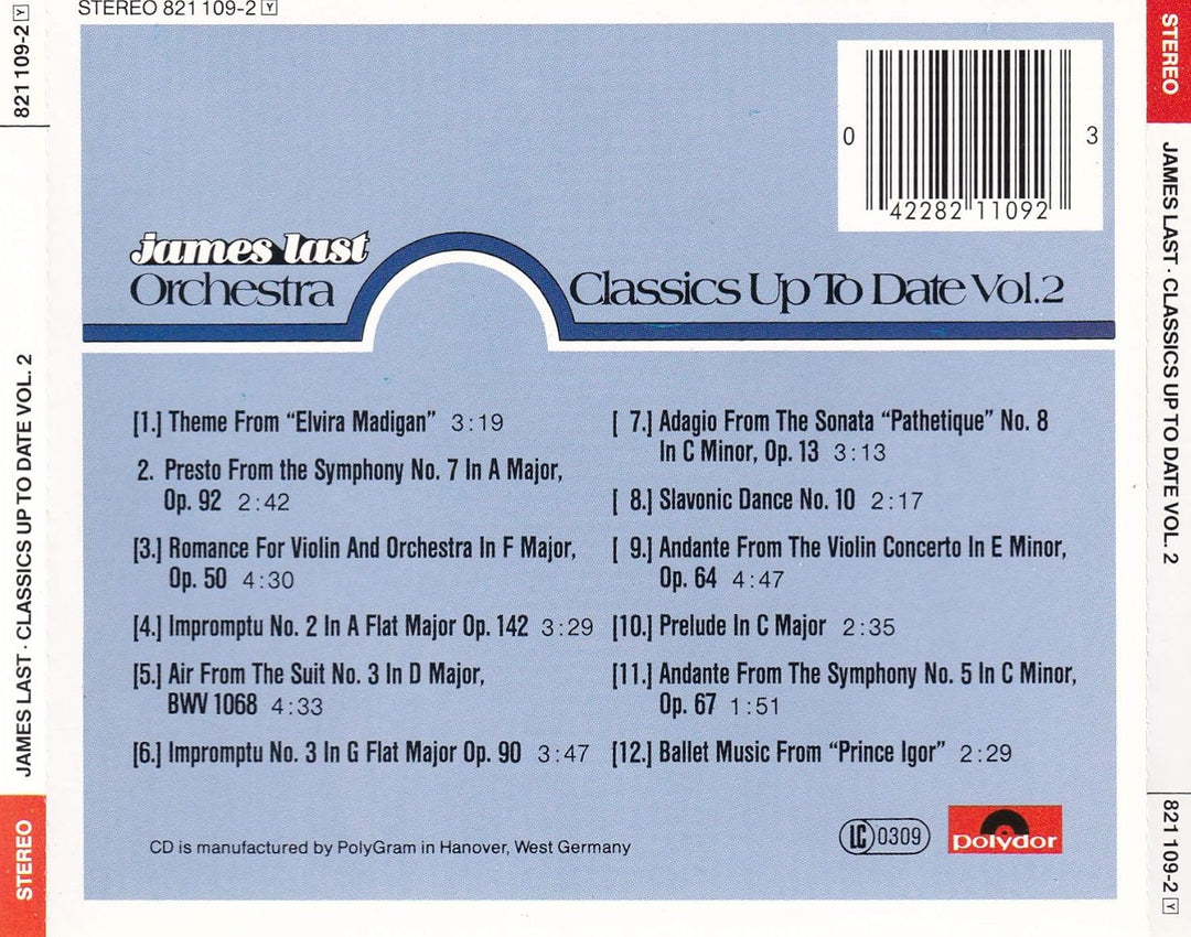 Classics Up to Date Vol. 2, Audio-CD
