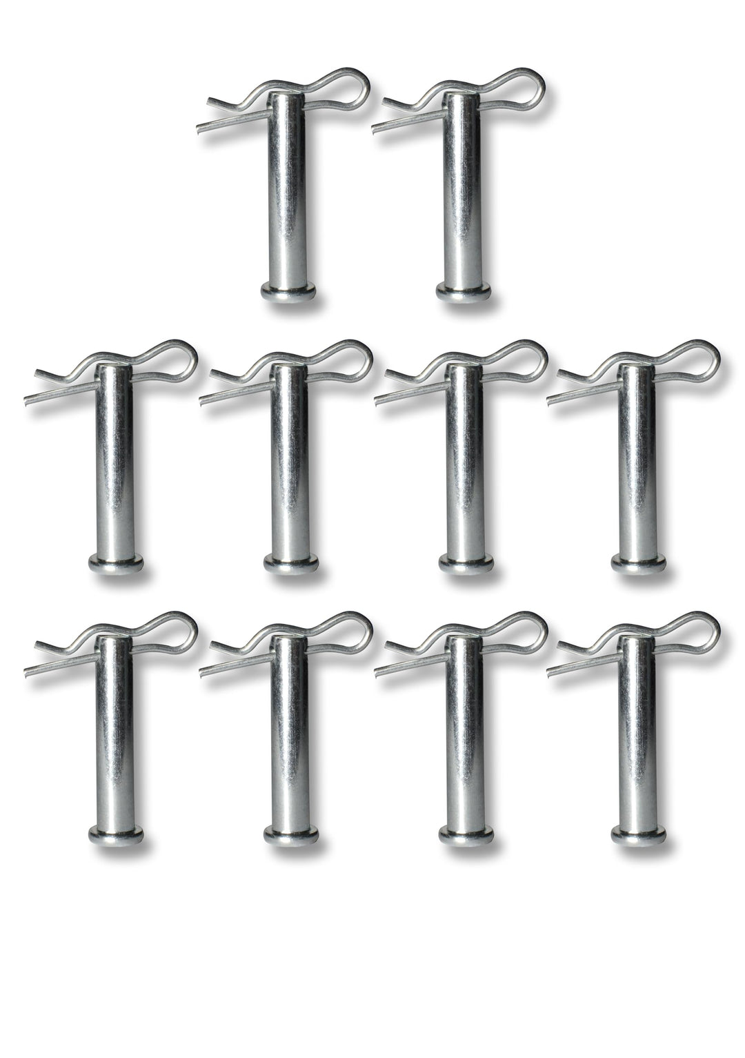 Werhe® 10 tlg. SchnellwechselBolzen für Erdbohrer. Bohrerverschluss Sicherungsbolzen mit Splint. Her