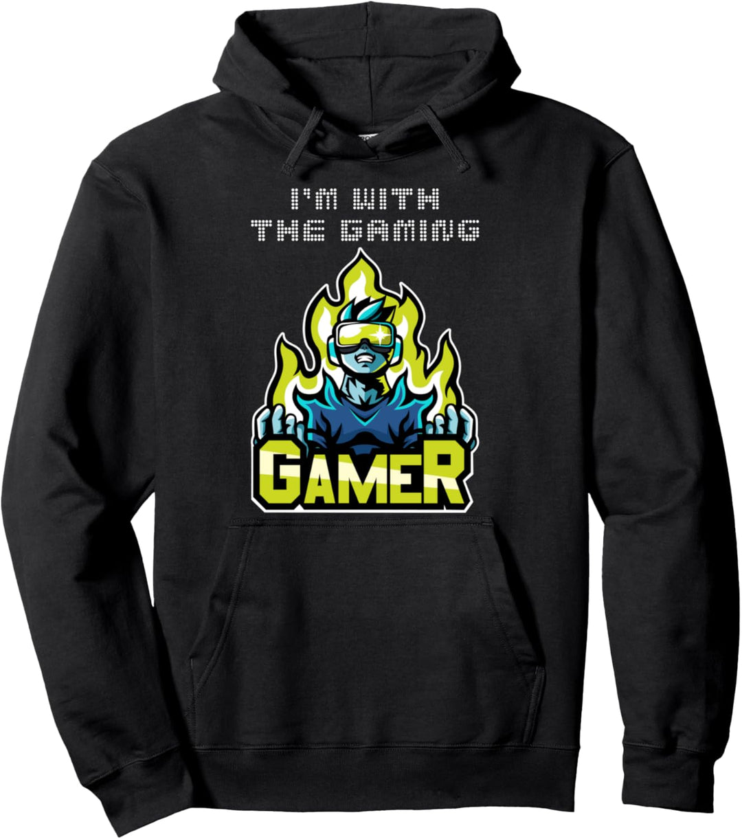Virtual VR Gaming Idea for Gamers Players Funny Video Game Pullover Hoodie