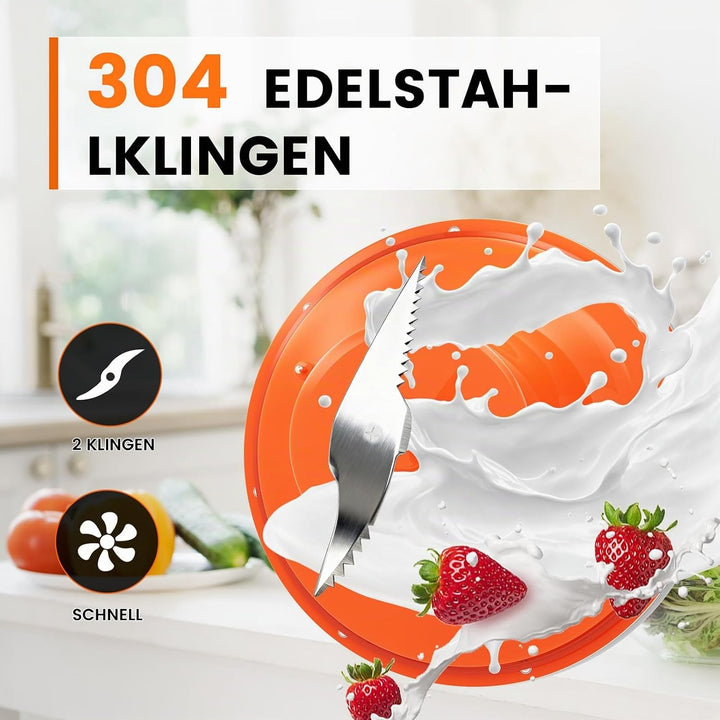Suppenbereiter 1,6L Edelstahl 1000W Elektrischer Suppenkocher mit 4 Programmen Timer Warmhaltefunkti