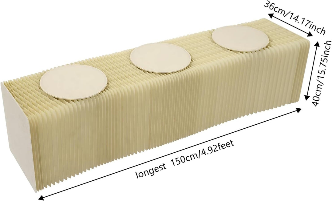 Klapphocker multifunktional Kraftpapier Klappbare hocker, Papierhocker faltbar mit Honigwaben-Design