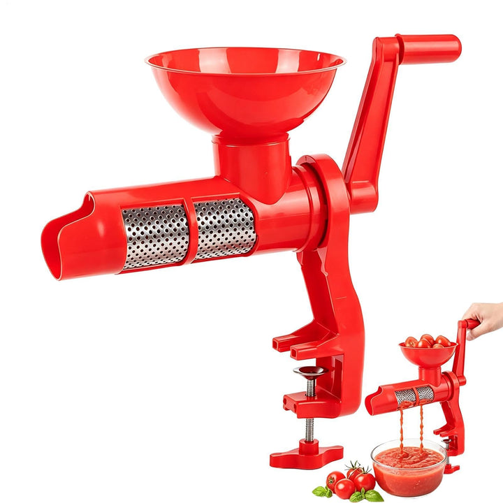 Tomatenentsafter für Einkochen Handkurbel Küchengerät mit Sieb