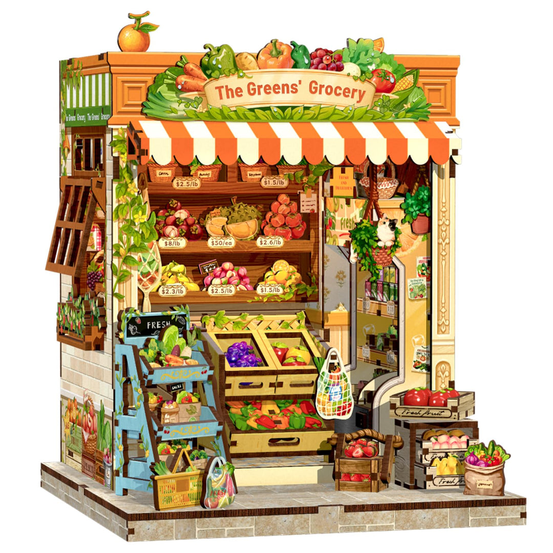 CUTEBEE Book Nook -Puppenhaus Kit Bauen Sie Sich selbst, EIN lebendiges Miniaturhaus von Frische &amp; L
