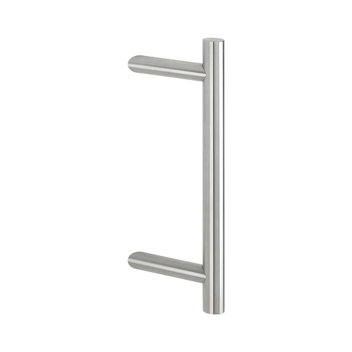 HOPPE Stangengriff E5012 - 1200/900mm, Edelstahl matt, Ausführung: schräg, Stossgriff für Haustür 12