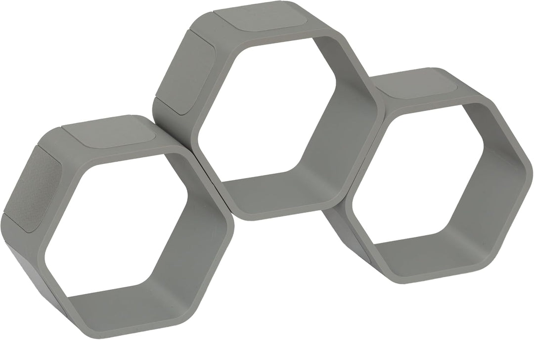 Regal für Hörfiguren (z.B. Tonie Figuren) - 3D Druck - Modulares Design (grau, Basic) Grau Basic, Gr