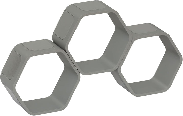 Regal für Hörfiguren (z.B. Tonie Figuren) - 3D Druck - Modulares Design (grau, Basic) Grau Basic, Gr