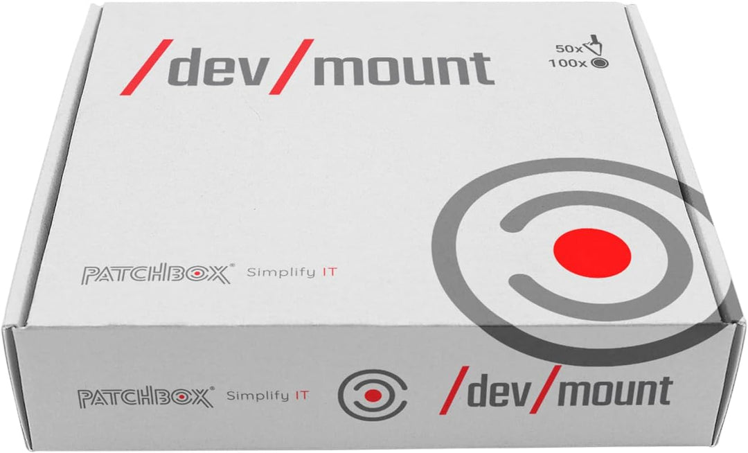 /dev/Mount 50-Pack - The Most Innovative Cage Nut Alternative for 19" Racks Single, Single