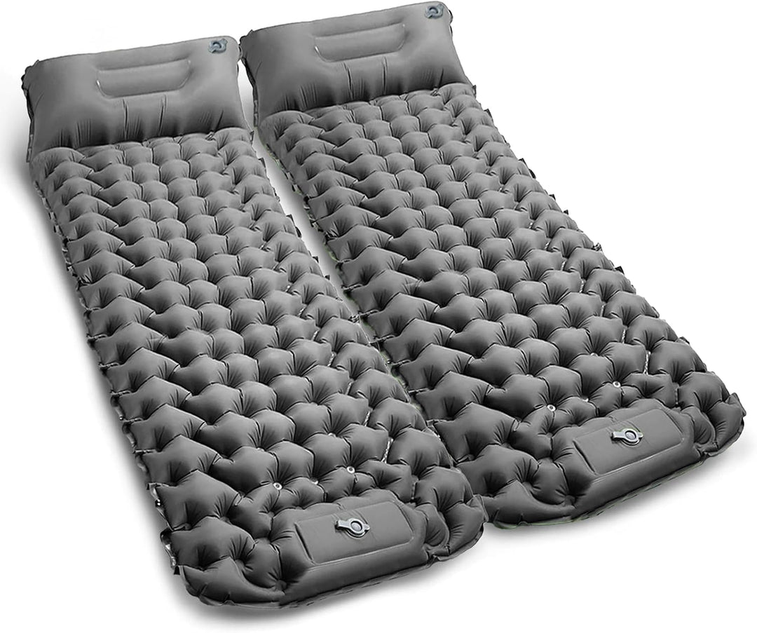 CALIYO Isomatte Camping – Verdickte Luftmatratze mit FusspressPumpe, Ultraleicht &amp; Wasserdicht | Int