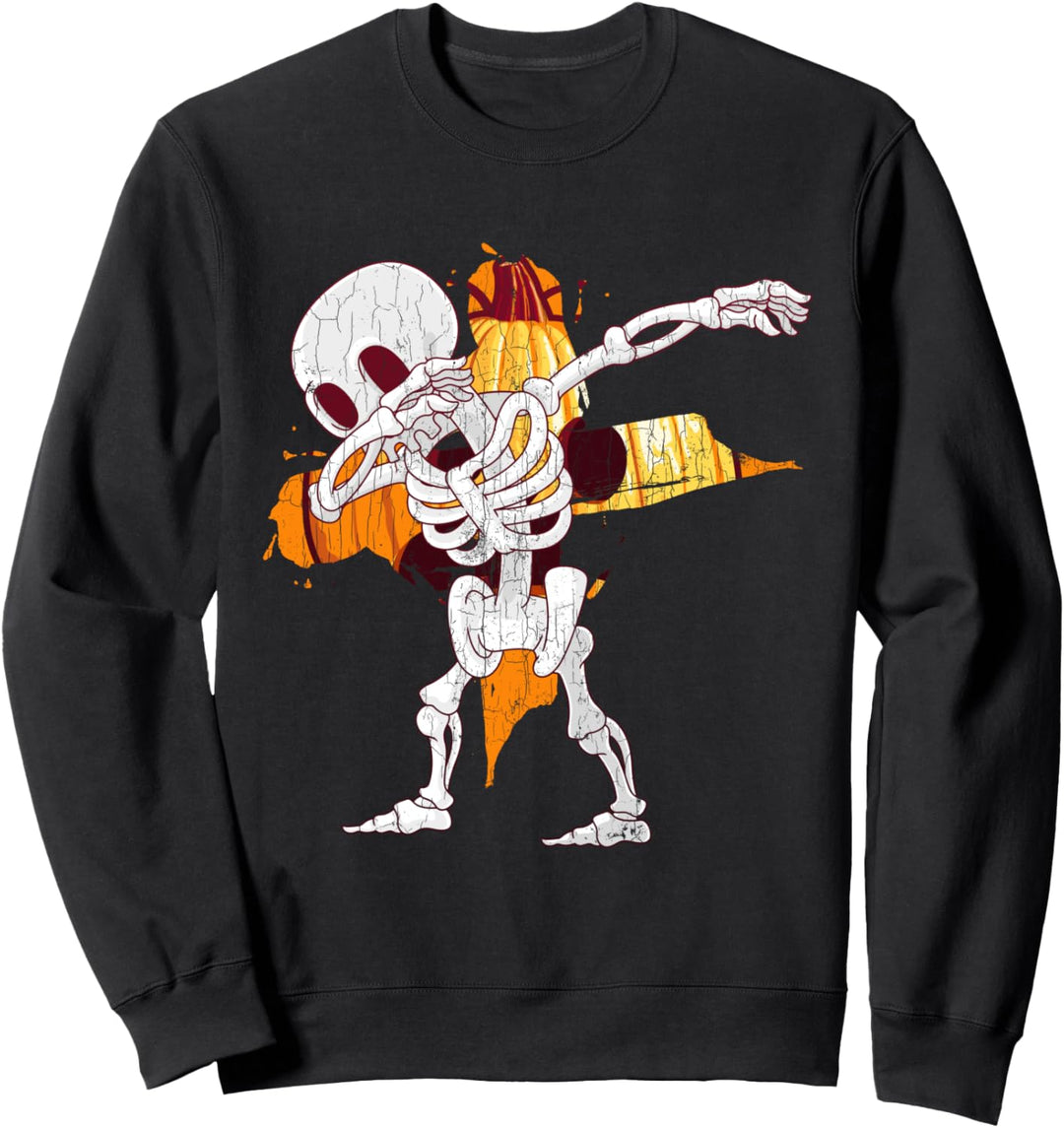 Lustiges Halloween Skelett Geschenk Kostüm Sweatshirt