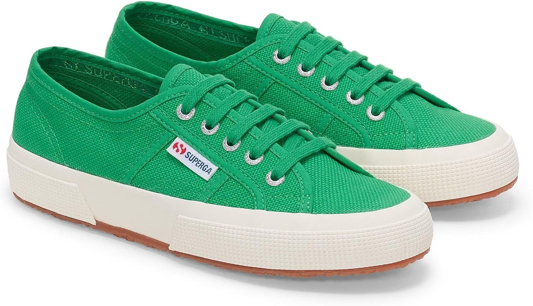 Superga Unisex Kinder 2750-jcot Classic Shoes for Junior Sneaker 37 EU Dunkel Graugrün Avorio, 37 EU