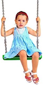 JUST Fun LUX Schaukelsitz mit Edelstahl Kettensatz 5 mm - 1,8 m, öffentlich – Hellgrün
