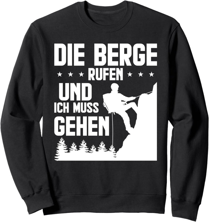 Climbing Boulder Kletterer Fels Klettern Bergsteiger Sweatshirt