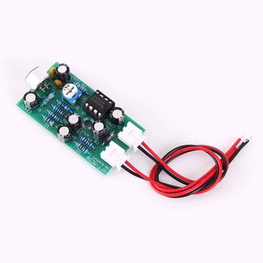 Stereo Mikrofon Preset Board DC 9V-15V Stimme Modul MIC Auto Gain Control