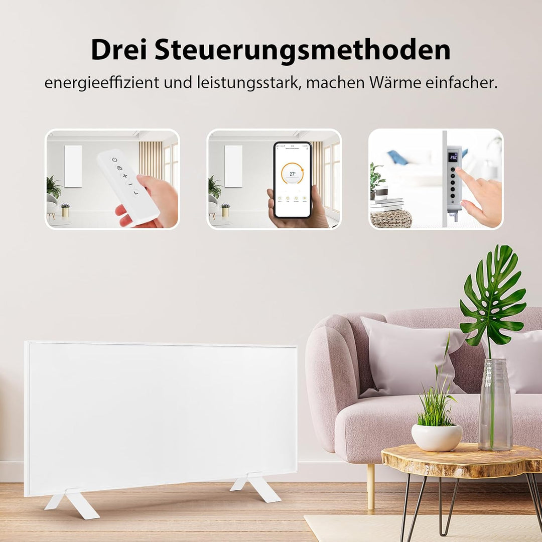 Infrarotheizung WiFi-Steuerung 700 W - Bodenstehend, an der Wand montiert, Infrarot-Heizung energies