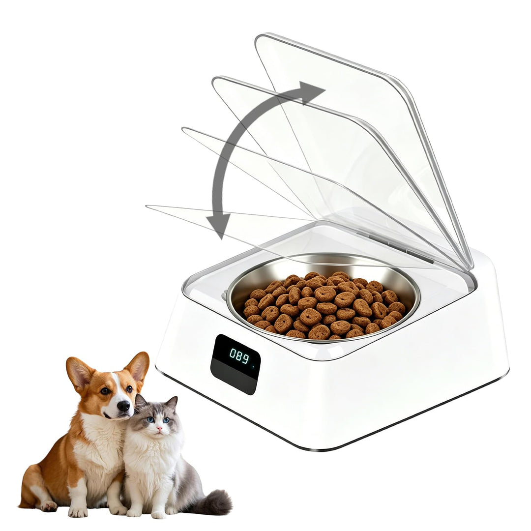 Futterautomat Katze Nassfutterautomat für Katzen, 350 ml Katzenfutter Automat Infrarot Sensor Automa