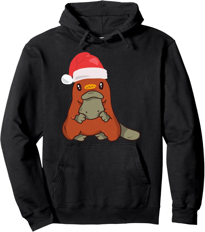 Schnabeltier Weihnachtsfest Platypus Weihnachtsmütze Pullover Hoodie