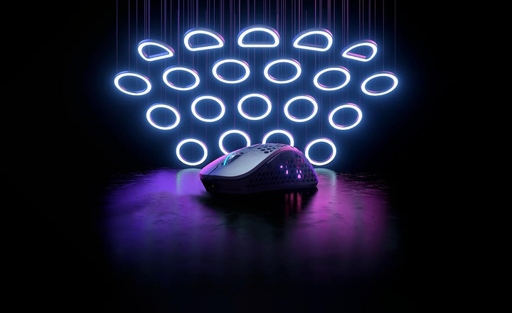 Xtrfy M4 Kabellose ultraleichte Gaming-Maus, RGB, verstellbare Form, 2,4 GHz, verzögerungsfrei, kabe