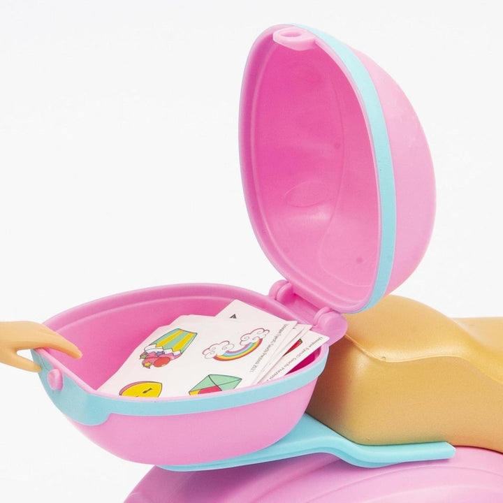 UNIQUE EYES, Puppe 25 cm – Sophia, mit ihrem Blick nach den Augen, mit Roller, Spielzeug für Kinder