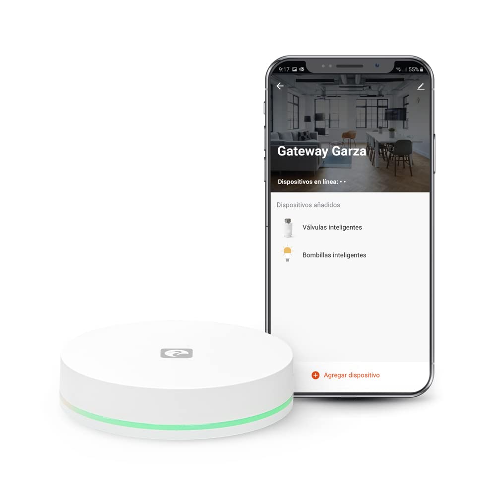 Garza - ZigBee 3.0 Bridge für Zuhause, Smart Hub zur Steuerung von Smart-Geräten, Weiss, App-Steueru