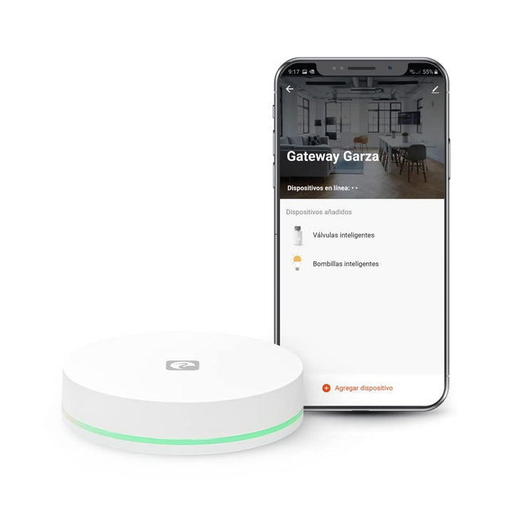 Garza - ZigBee 3.0 Bridge für Zuhause, Smart Hub zur Steuerung von Smart-Geräten, Weiss, App-Steueru