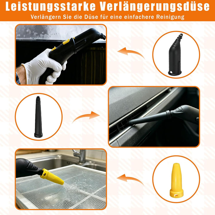 12 Stück Zubehör für Kärcher Dampfreiniger SC1 SC2 SC3 SC4 SC5, Dampfreiniger Bürste Set, Vielseitig