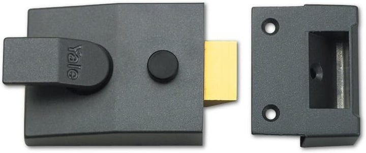 Yale YAL89DMGPB 85 &amp; 89 hoher Sicherheit mit automatischem Riegelschloss, Dunkles Metallic-Grau/poli