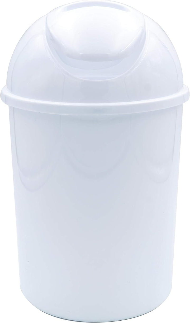 RIDDER Kosmetikeimer, Abfalleimer mit Schwingdeckel Eco 5 L weiss, Wei&amp;