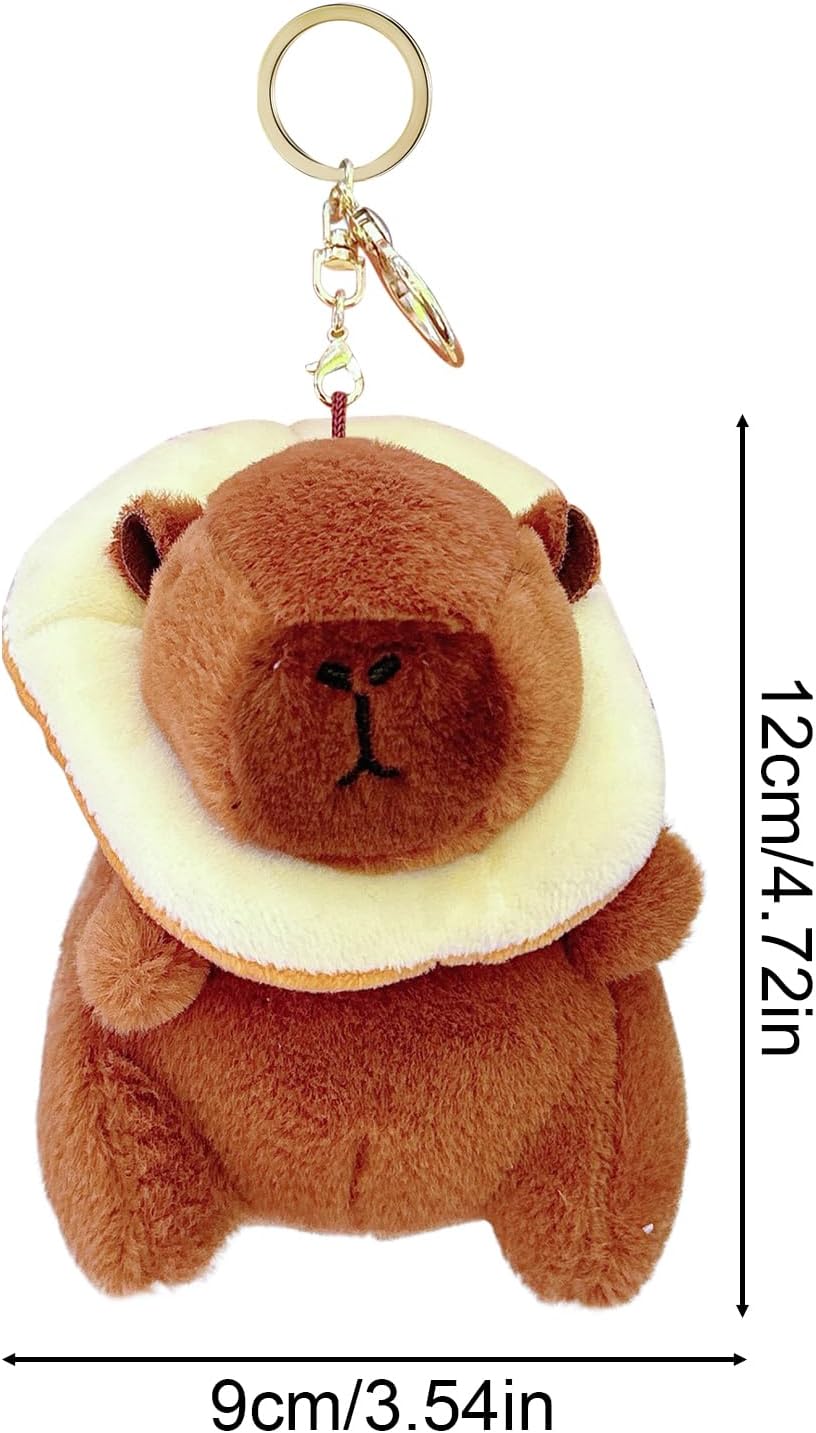 Capybara Plüsch Schlüsselanhänger Leichtgewicht Charm Anhänger Accessoires | Plüsch Schlüsselanhänge