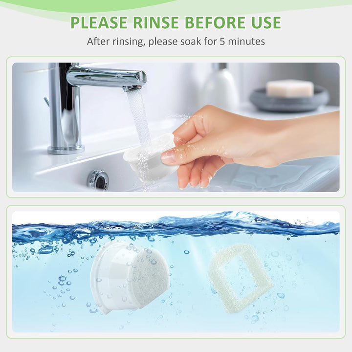 Ersatzfilter für PetSafe Katzenbrunnen 6 Ersatzkohlefilter + 6 Schaumfilter 6 Ersatzfilter+6 Schaumf