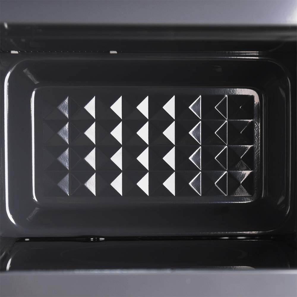 Cecotec Mikrowelle ohne Platte GrandHeat 2000 Flachbett Schwarz. Fassungsvermögen 20 Liter, Leistung